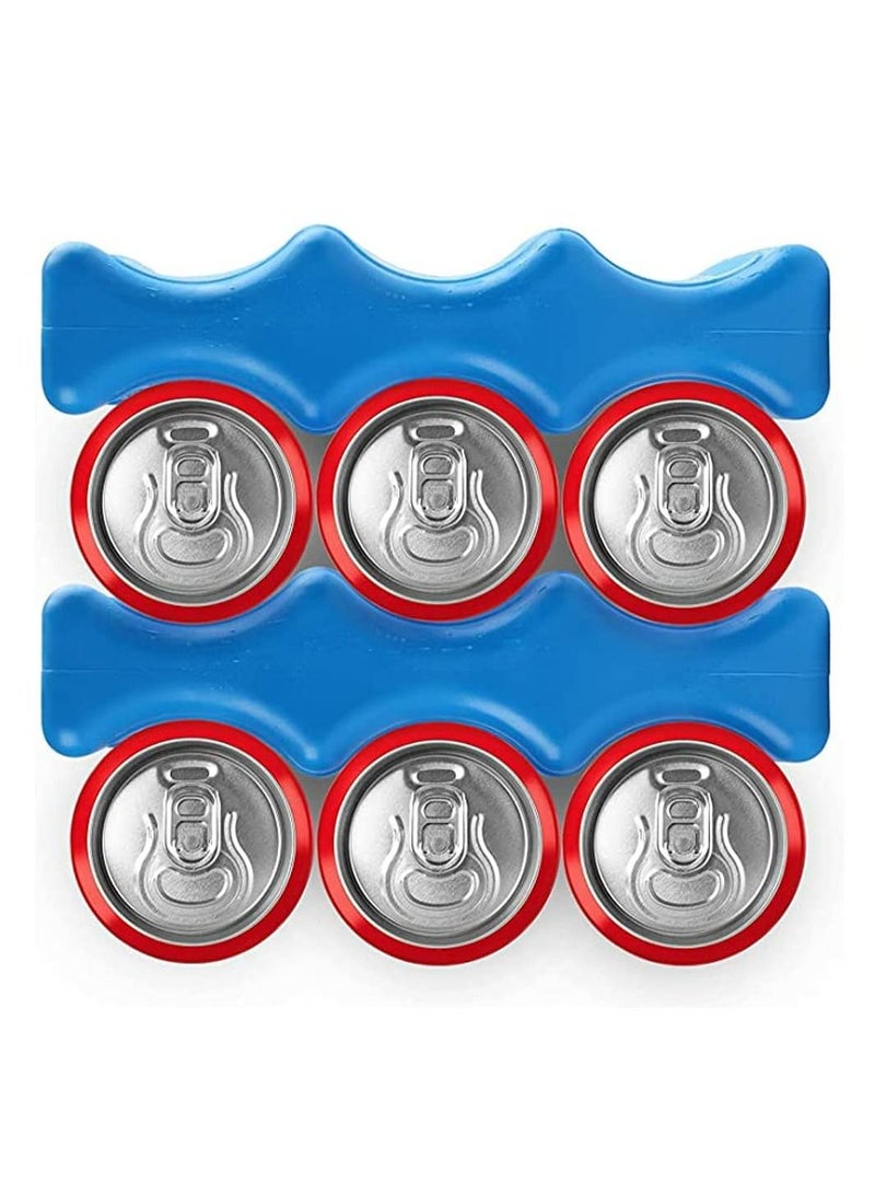 2Pcs Ice Pack for Seafood Preservation Food Preservation Beverage Refrigeration Wavy Outline Keeps Milk Fresh Long Lasting Reusable Cool Packs for Camping Picnic