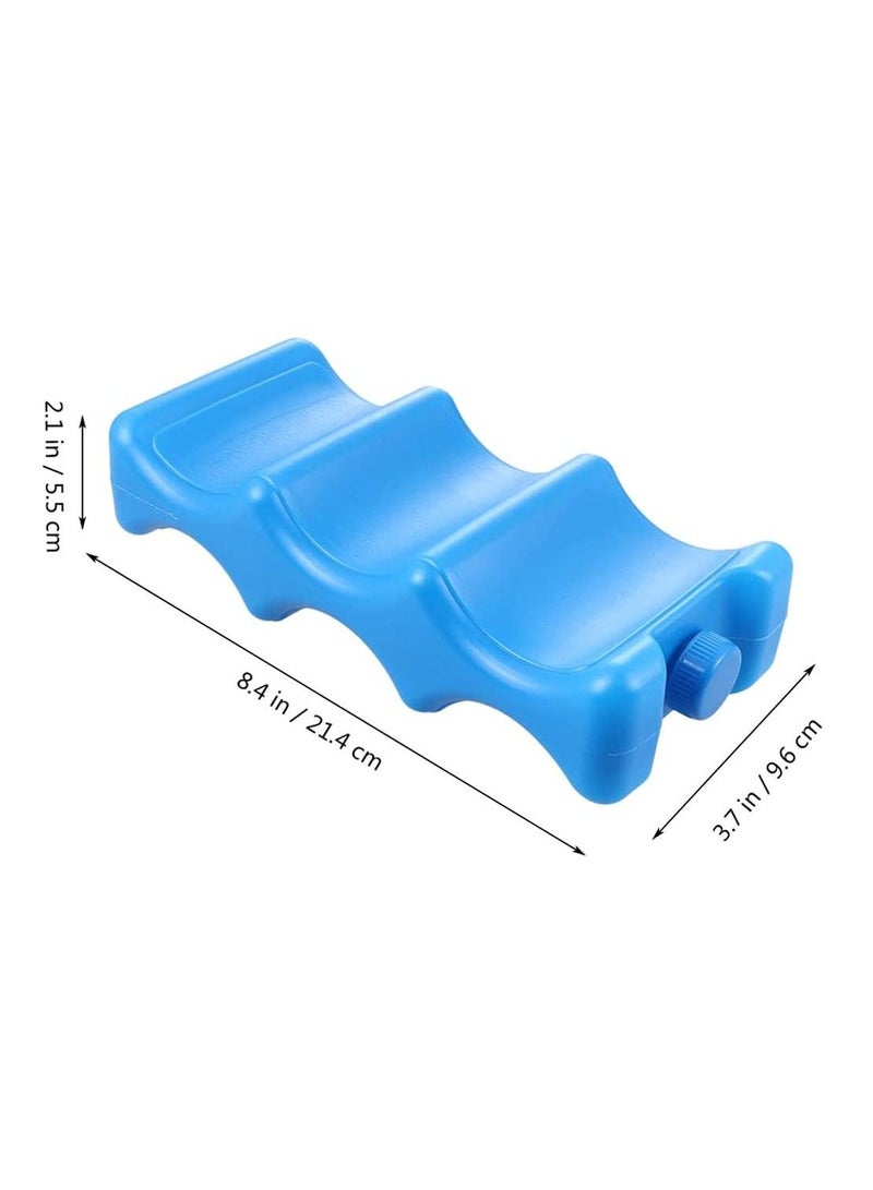 2Pcs Ice Pack for Seafood Preservation Food Preservation Beverage Refrigeration Wavy Outline Keeps Milk Fresh Long Lasting Reusable Cool Packs for Camping Picnic