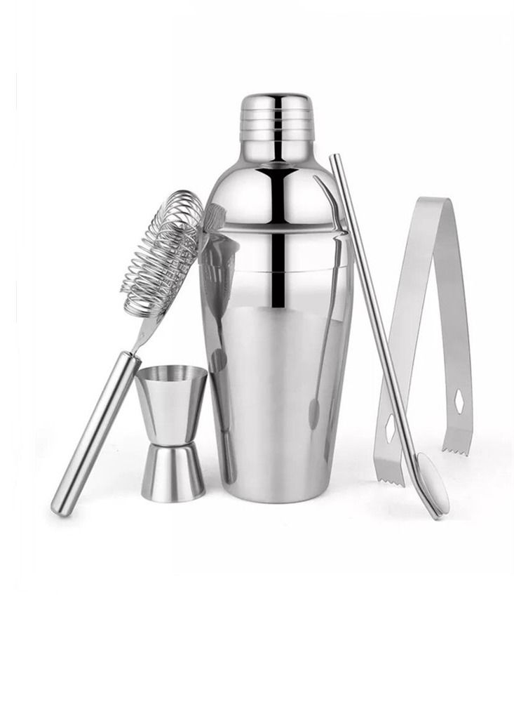 5pcs cocktail shaker Set Bar Tools Stainless Steel for Home Barware Martini Bartending Kit