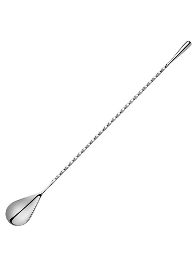 Tear Drop Stirrer Spoon Silver 30cm