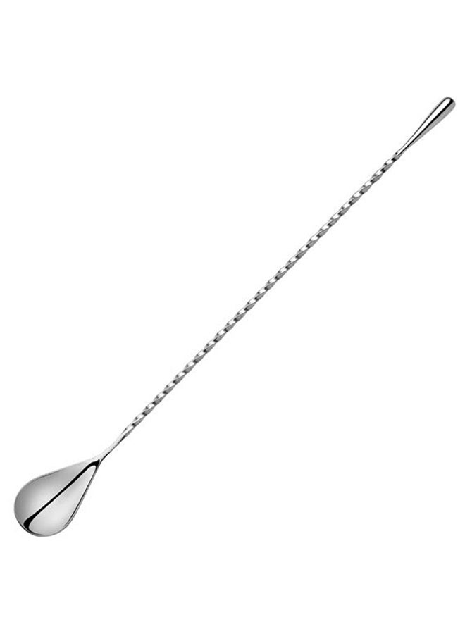 Tear Drop Stirrer Spoon Silver 30cm