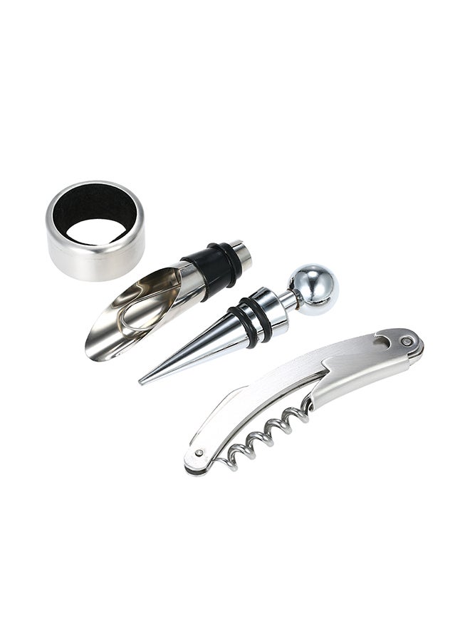 4-Piece Bottle Opener Set Silver