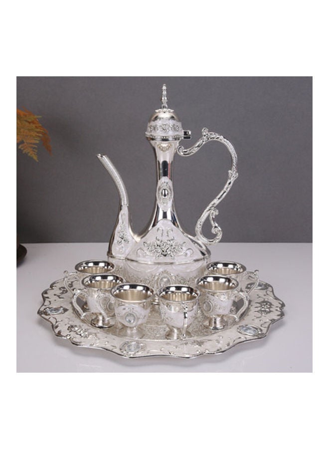 European High-End Vintage Wine Set Silver