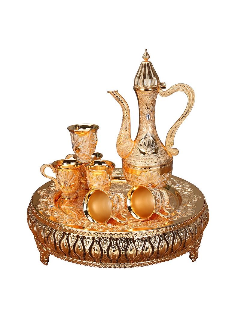 European High-End Vintage Wine Set Gold