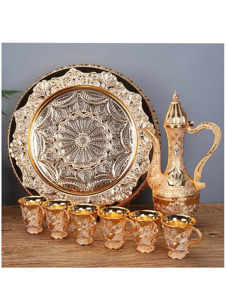 European High-End Vintage Wine Set Gold