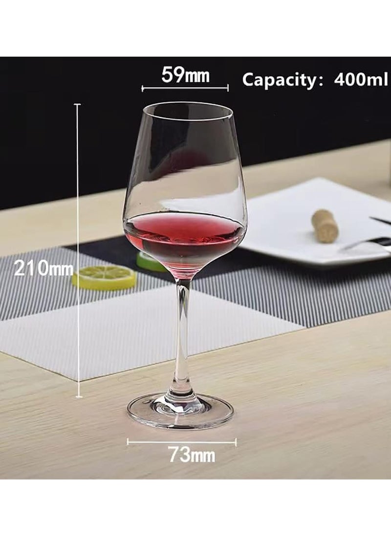 Decanter Set Handblown Lead-Free Crystal Carafe 1.2L Decanter with 2 Glasses (B)