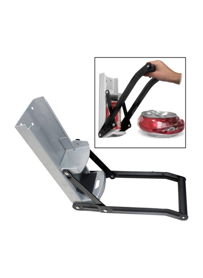 Wall Mounted Can Crusher And Opener Grey/Black 160x130x130mm