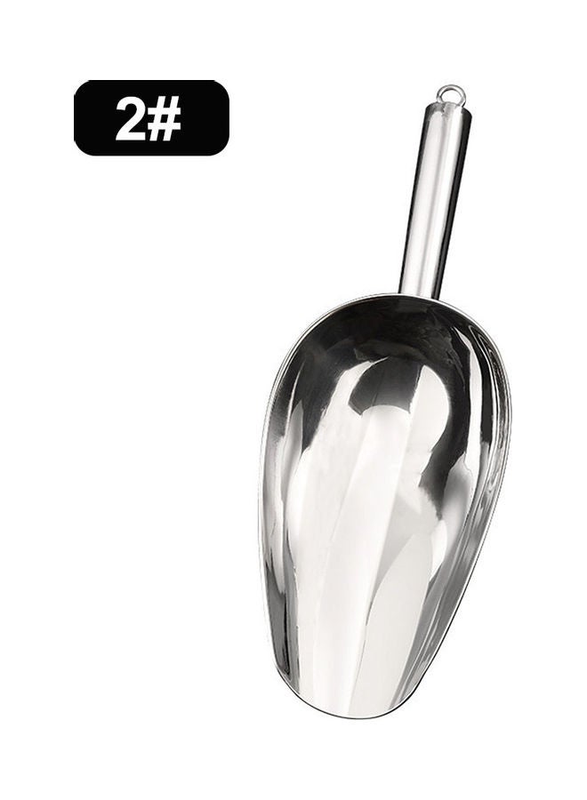 Ice Cube Shovel One-Piece Cast 304 Stainless Steel With Rust Proof Silver 29*7.2*10.5cm