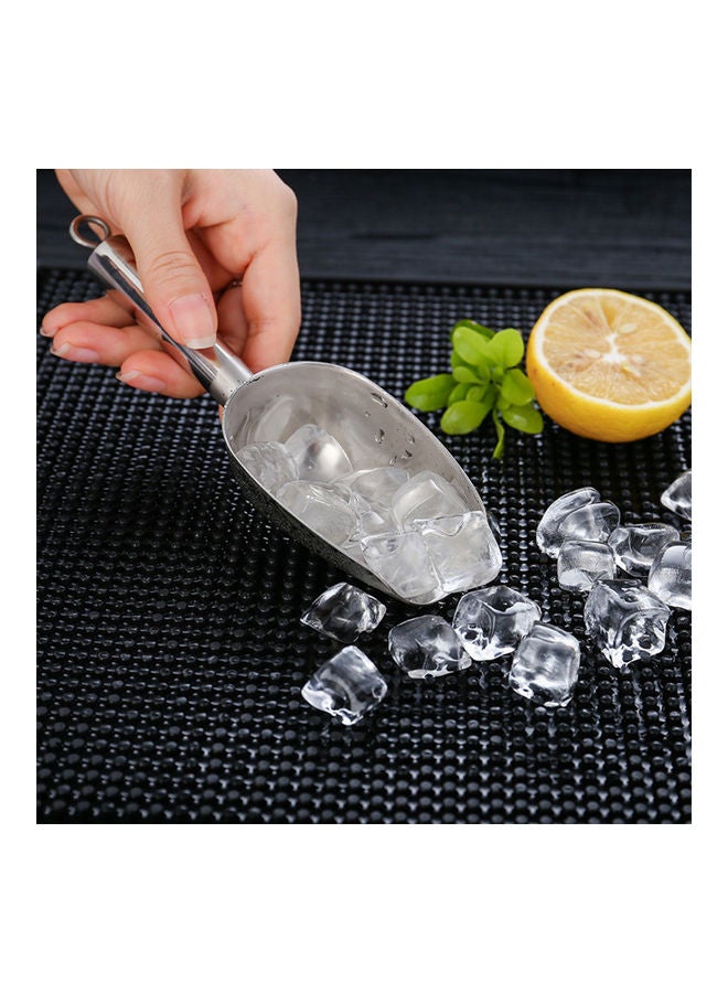 Ice Cube Shovel One-Piece Cast 304 Stainless Steel With Rust Proof Silver 29*7.2*10.5cm