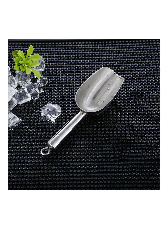 Ice Cube Shovel One-Piece Cast 304 Stainless Steel With Rust Proof Silver 29*7.2*10.5cm