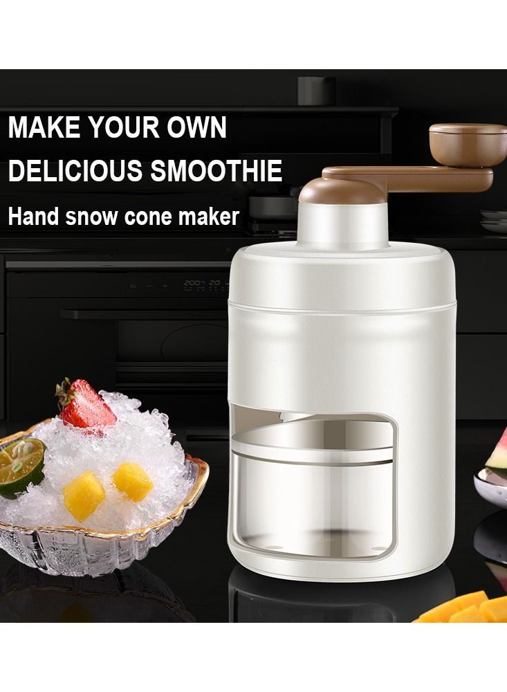 Manual Ice Crusher Smoothies Fast Ice Crushing Portable Shaved Ice Machine Blender