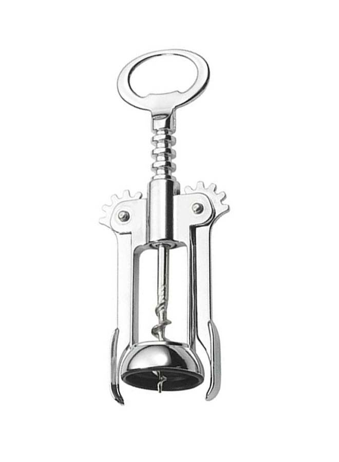 Two Lever Corkscrew With Capsule Lifter Silver