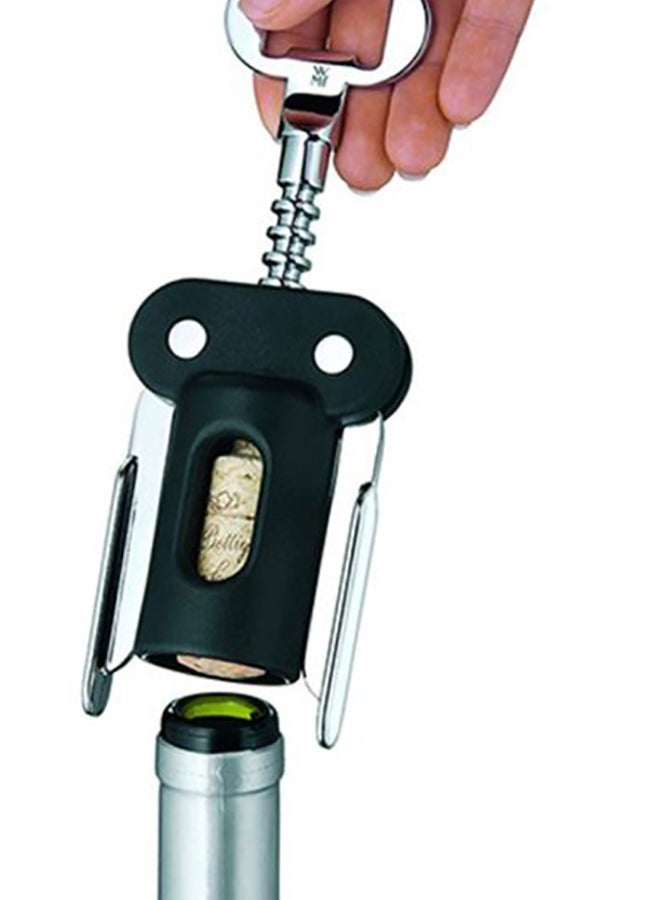 Corkscrew With Bottle Opener Black/Silver 20cm