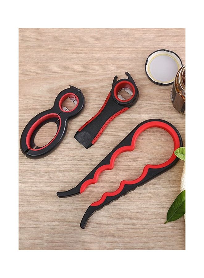 3-Piece Corkscrew Set Black/Red