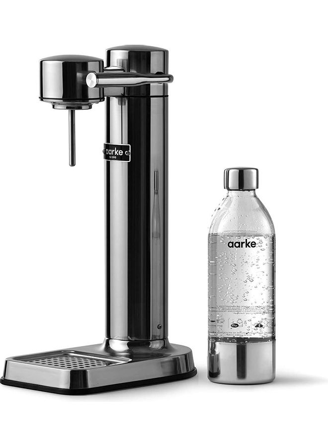 Carbonator/Sparkling Water Maker with Bottle Silver