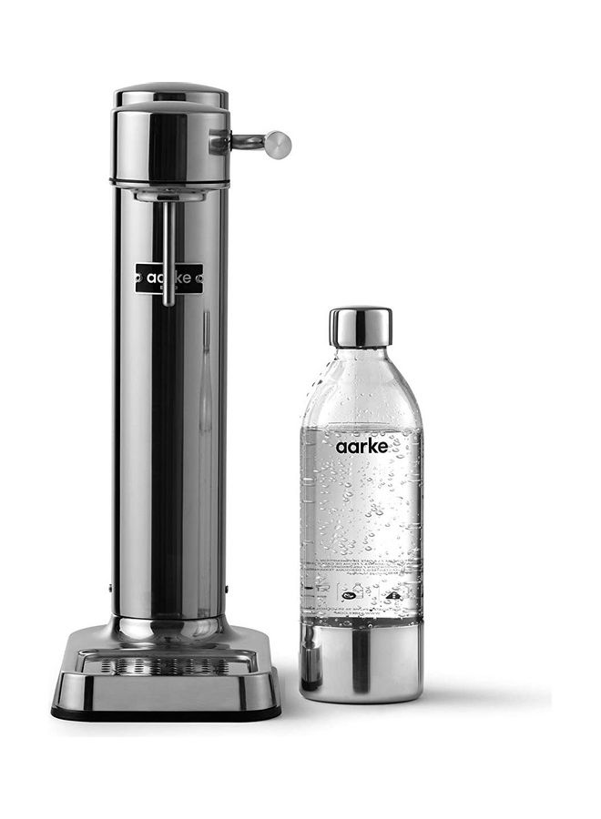 Carbonator/Sparkling Water Maker with Bottle Silver