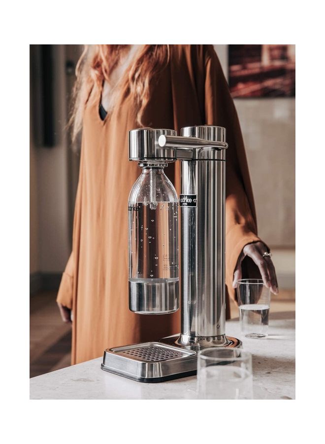 Carbonator/Sparkling Water Maker with Bottle Silver