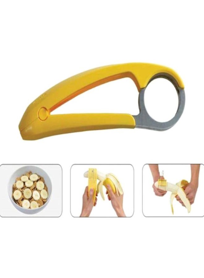 Bananza - Banana Slicer Lemon Yellow/Silver