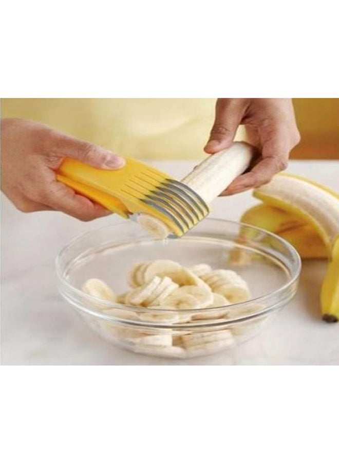 Bananza - Banana Slicer Lemon Yellow/Silver