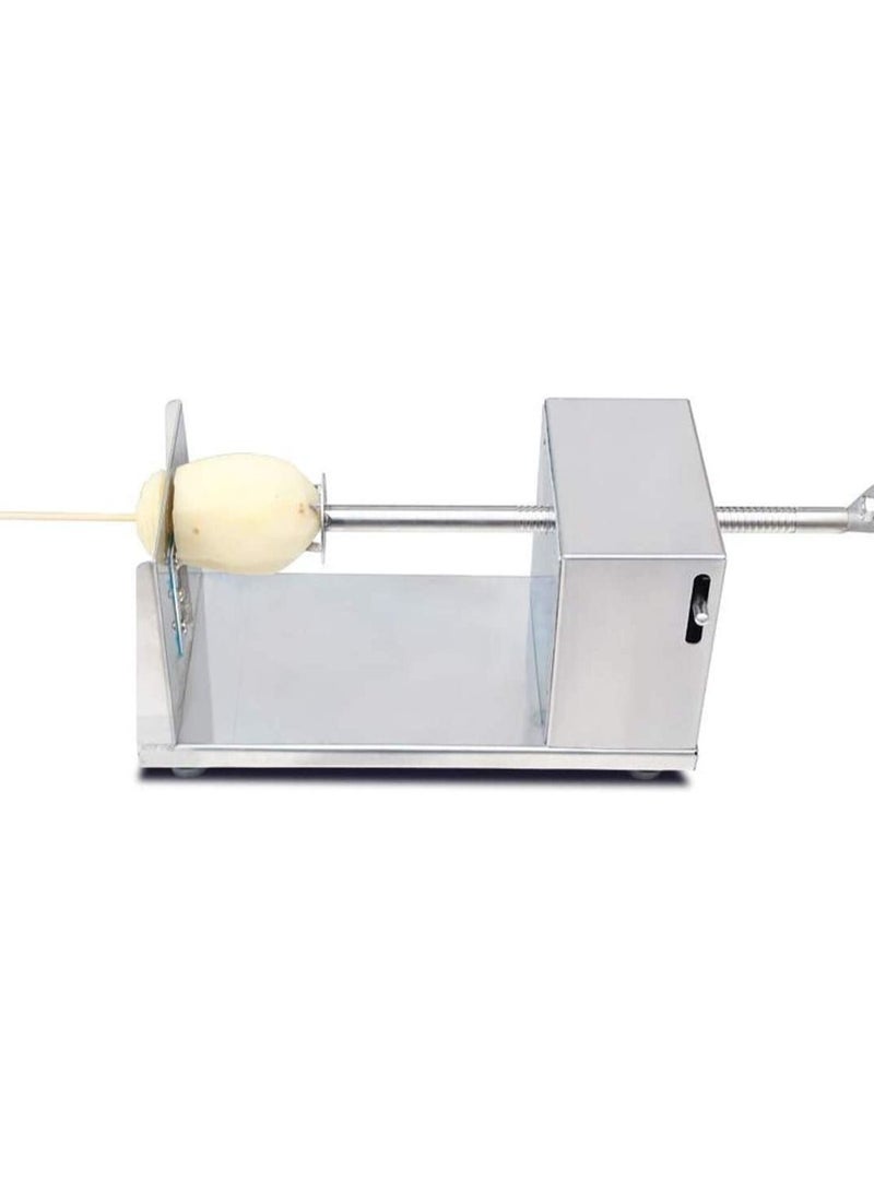 Stainless Steel Spiral Potato Cutter - Potato Tower Machine for Tornado Chips, Fruits, Cucumbers, Carrots, and More