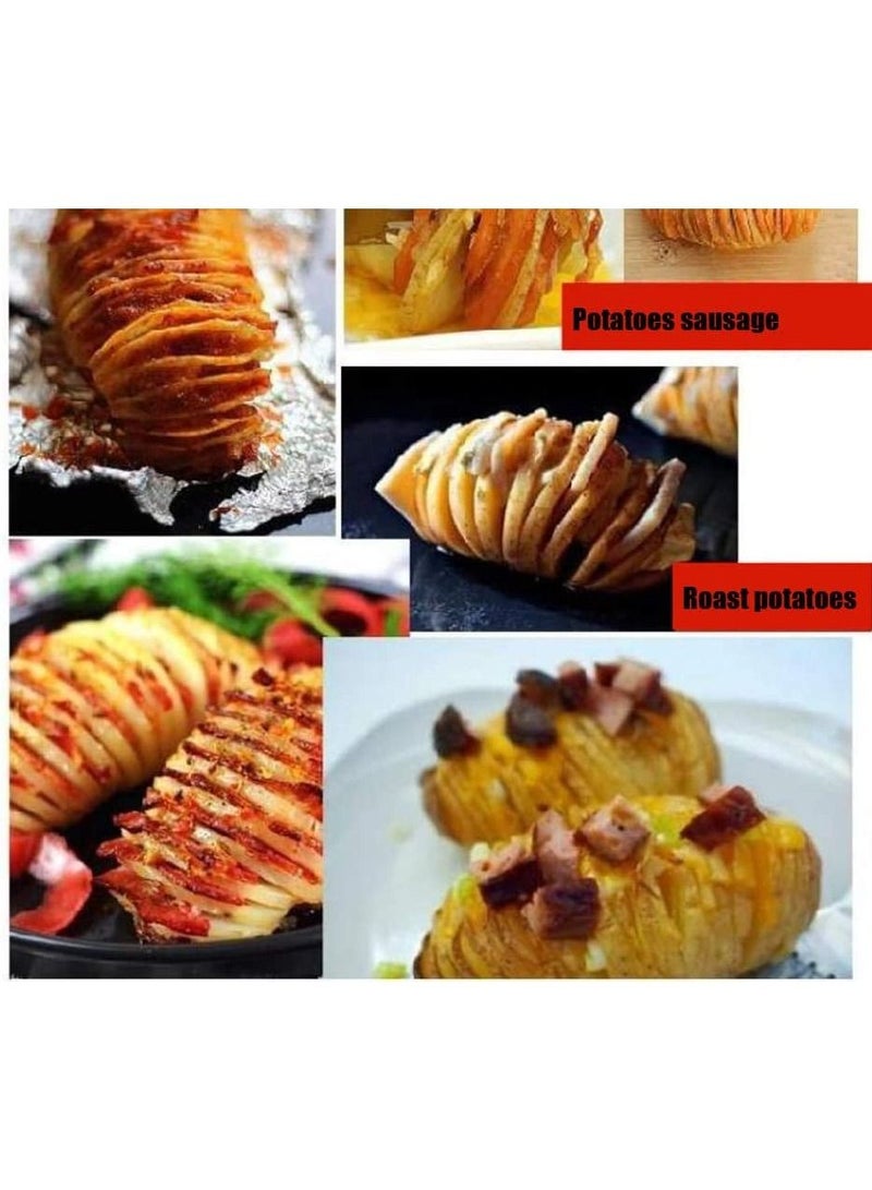 Stainless Steel Spiral Potato Cutter - Potato Tower Machine for Tornado Chips, Fruits, Cucumbers, Carrots, and More