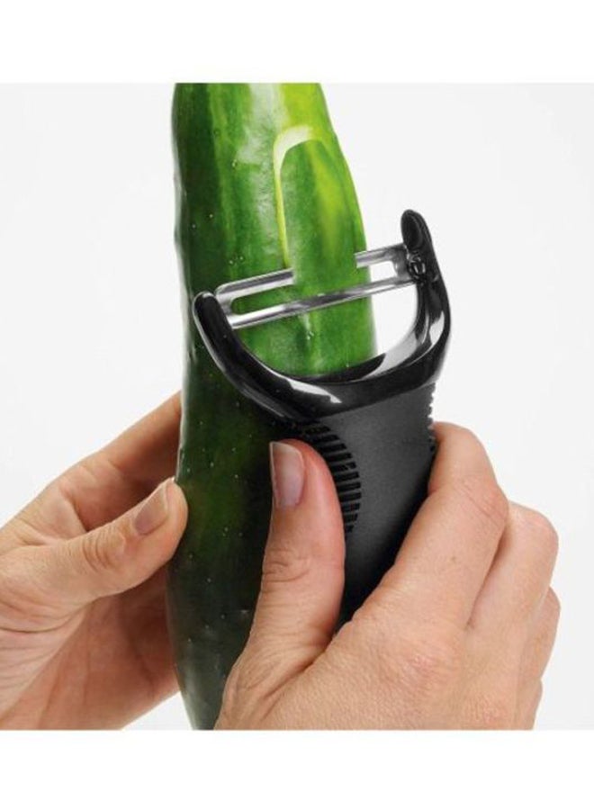 Y Shaped Good Grips Peeler Black/Silver