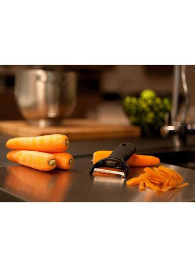 Y Shaped Good Grips Peeler Black/Silver