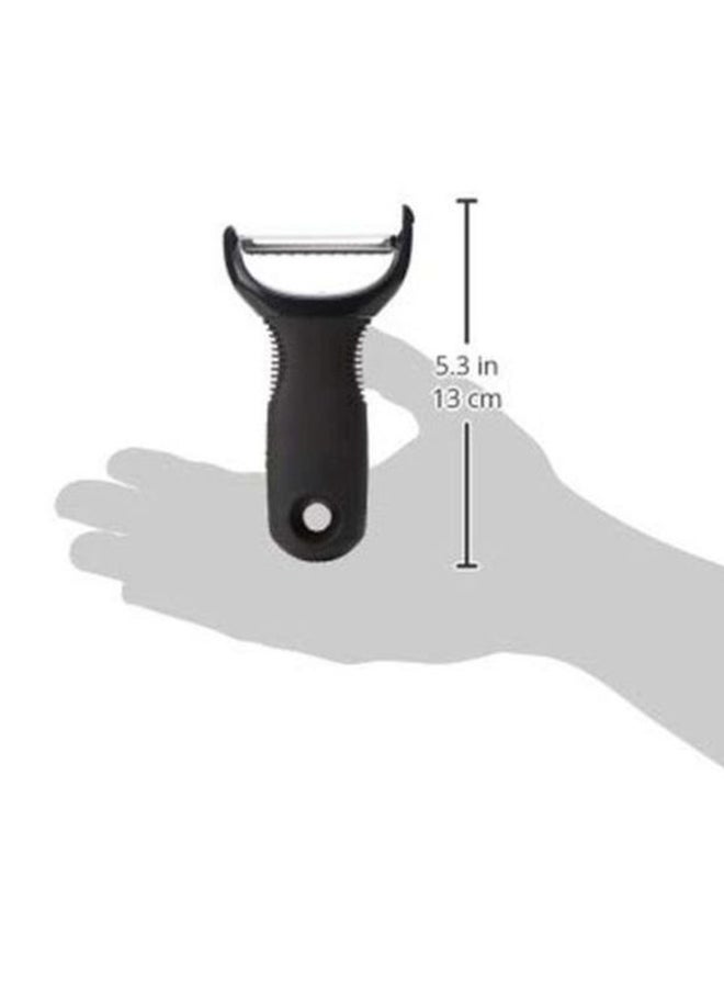 Y Shaped Good Grips Peeler Black/Silver