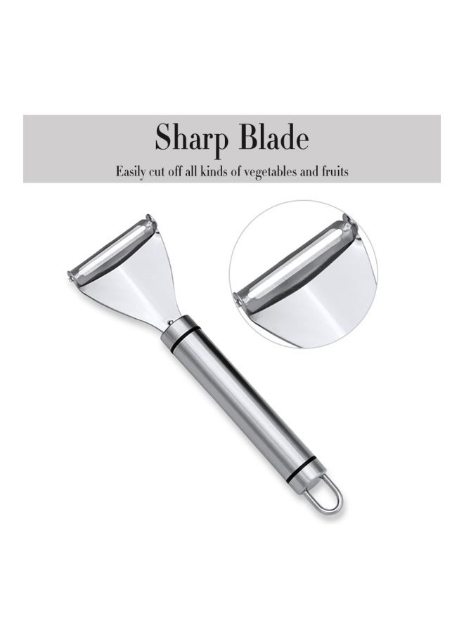 Stainless Steel Peeler Silver 17.5x5.5centimeter