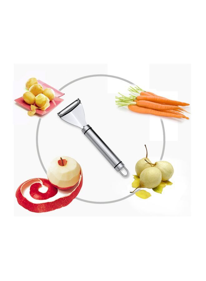 Stainless Steel Peeler Silver 17.5x5.5centimeter