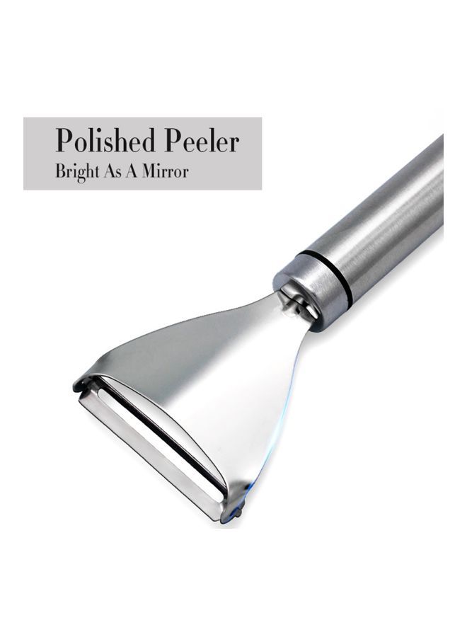Stainless Steel Peeler Silver 17.5x5.5centimeter
