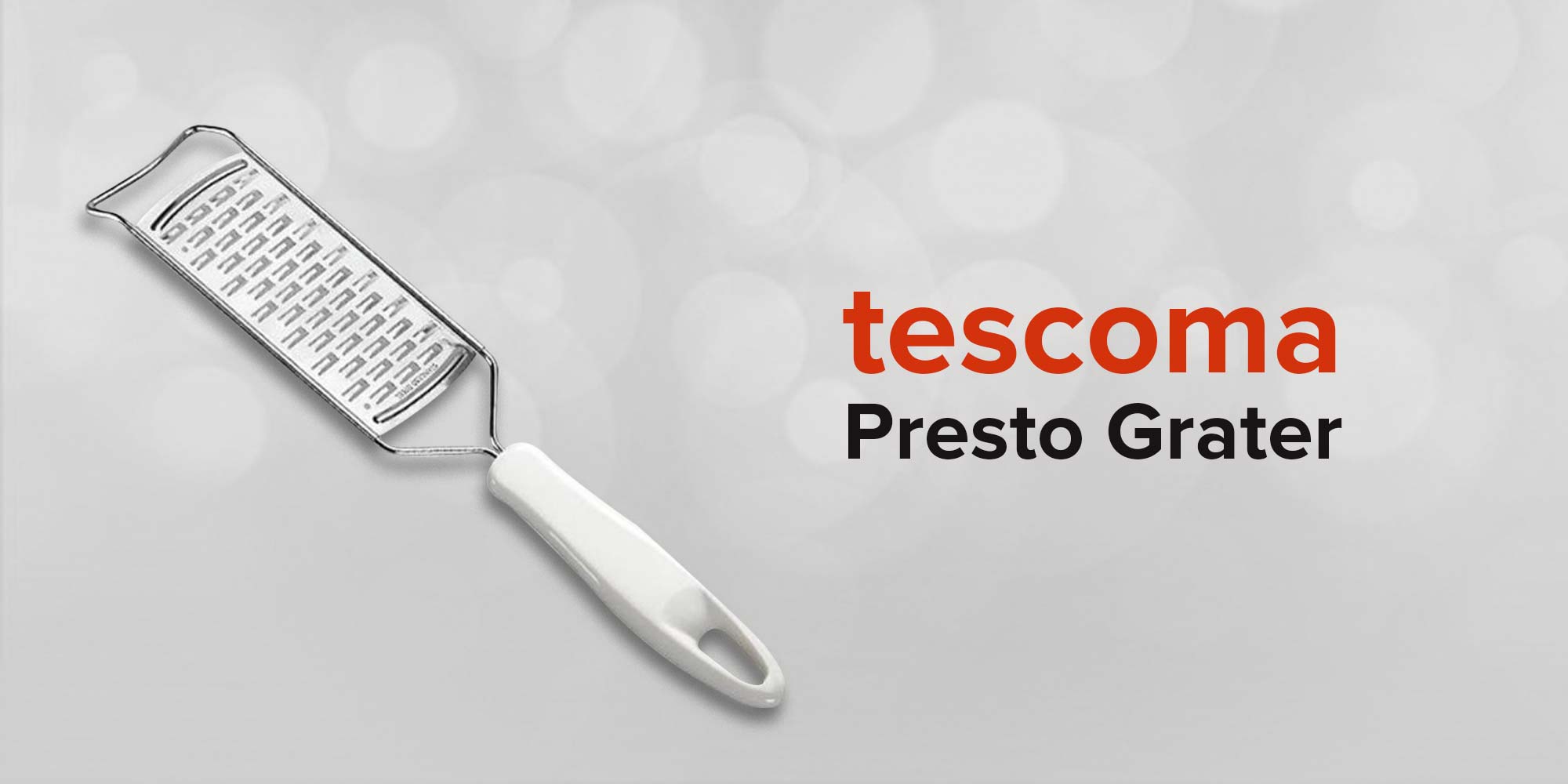 Presto Grater Silver/White 33 x 8cm