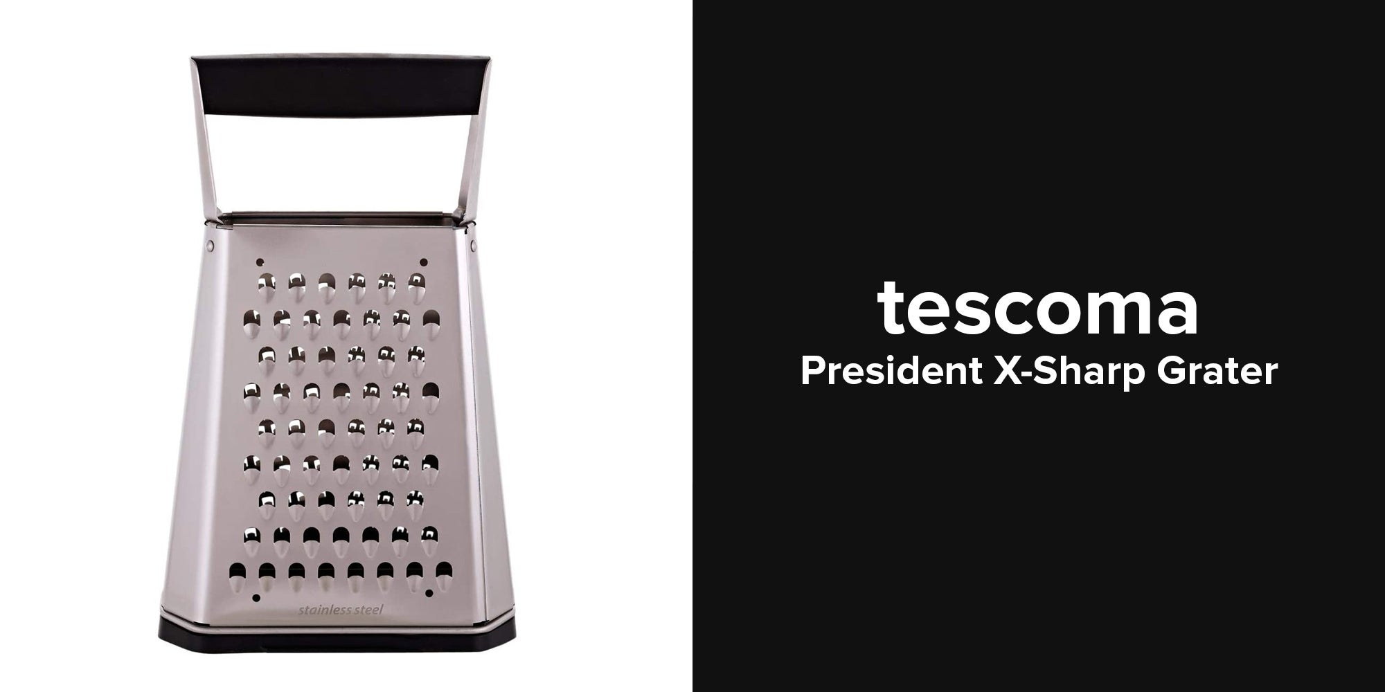 President X Sharp Grater Silver/Black 23.6x14.6x7.4cm