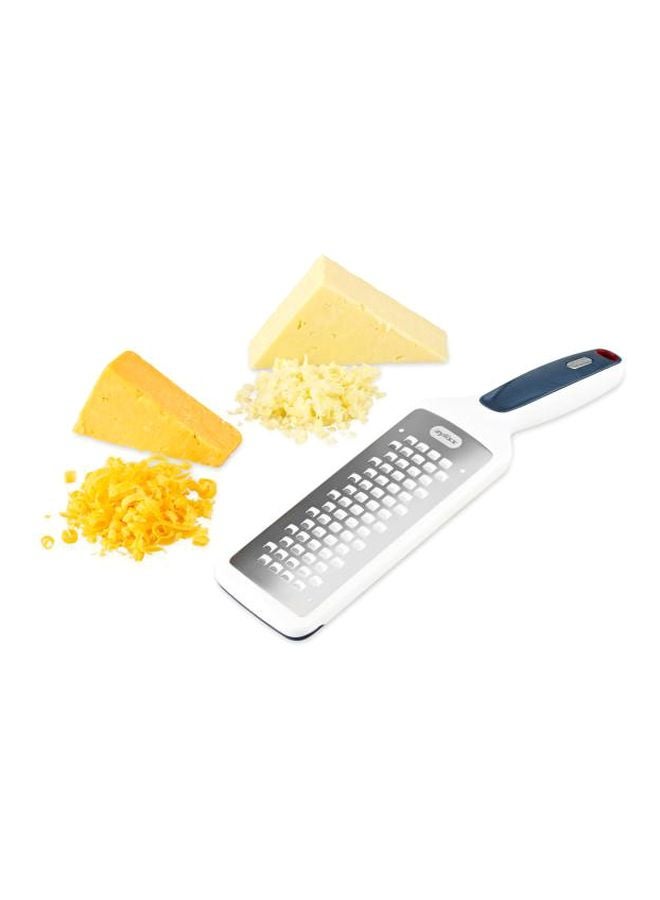 Smooth Glide Coarse Grater Silver/Black 28x7cm
