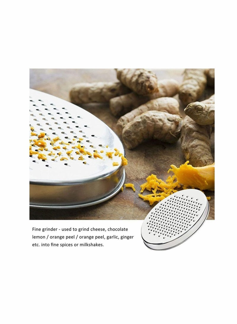 Cheese Grater Lemon Zester with Food Storage Container and Lid Vegetable Chopper Grinder Perfect for Hard Parmesan or Soft Cheddar Family Daily Ginger Vegetables Box