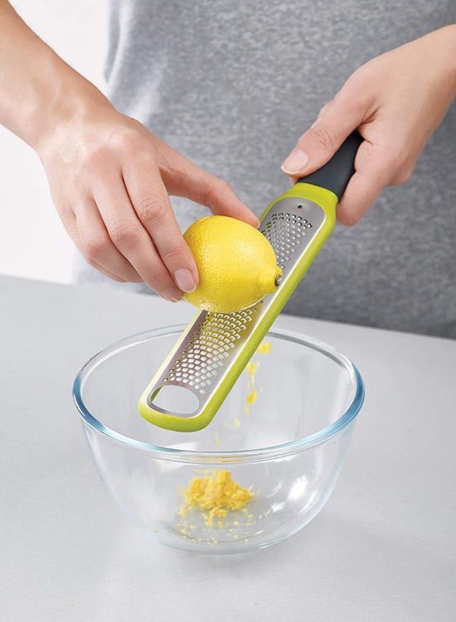Handi Zester With Blade Wiper Silver/Black/Green 28x2x5cm