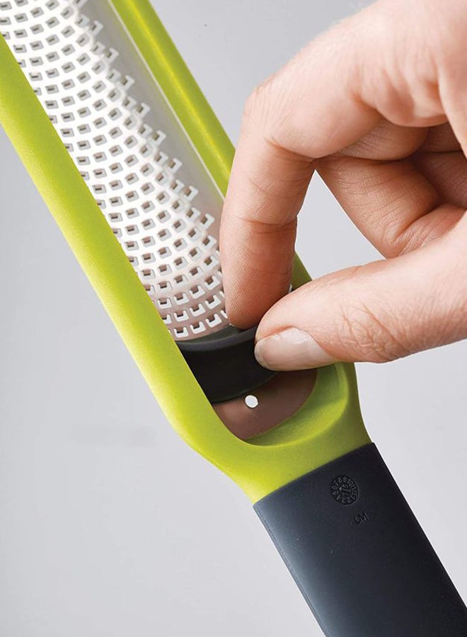 Handi Zester With Blade Wiper Silver/Black/Green 28x2x5cm