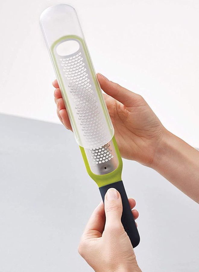 Handi Zester With Blade Wiper Silver/Black/Green 28x2x5cm