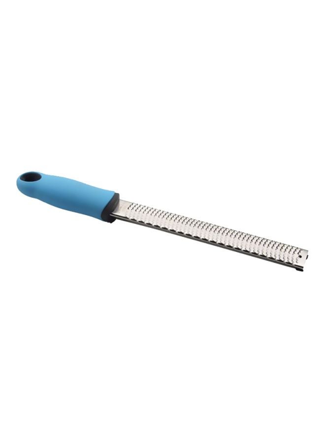 Stainless Steel Zester Grater Silver/Blue 32.5x3.5cm