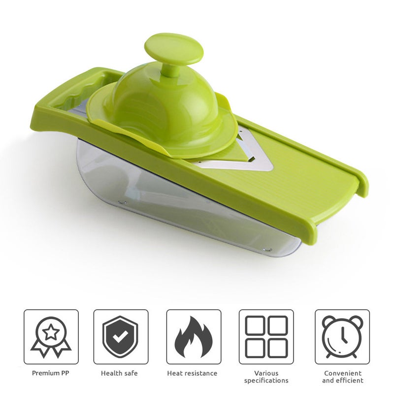 Multi Vegetable Manual Chopping Cutter Machine Green