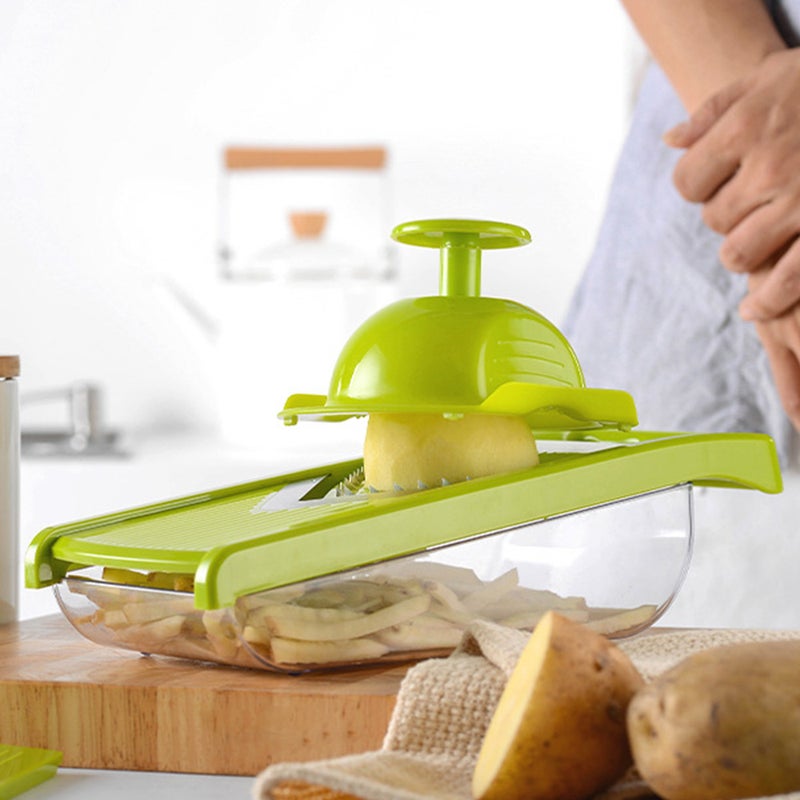 Multi Vegetable Manual Chopping Cutter Machine Green