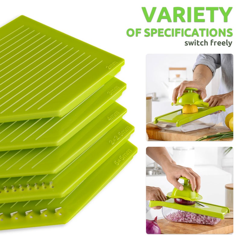 Multi Vegetable Manual Chopping Cutter Machine Green