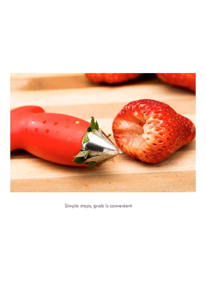 Stainless Steel Fruit Pedicle Device Red 10x5x6cm