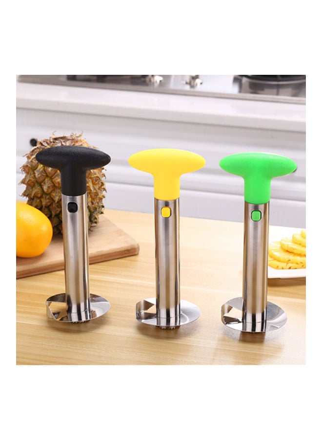 Corer Stainless Steel Pineapple Cutter Fruit Slicer Cutter Yellow