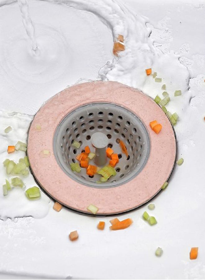 Water Sink Anti Blocking Filter Pink/Grey 11cm