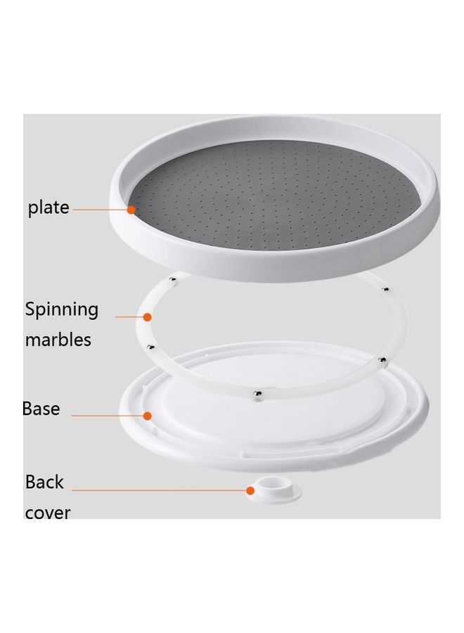 2 Pcs Rotating Type Shelf, Multicolour 27 x 27 x 7cm