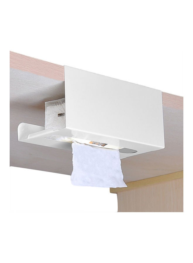 Under Cabinet Tissue Box Storage White 23.00 x 10.50 x 11.00cm