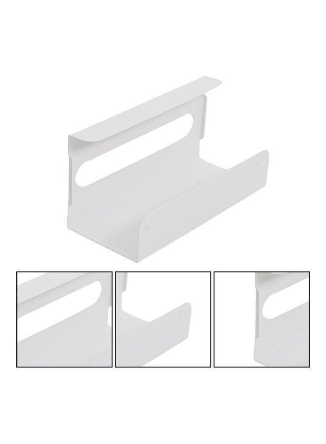 Under Cabinet Tissue Box Storage White 23.00 x 10.50 x 11.00cm