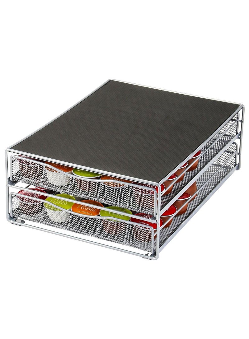 Double Layer Coffee Capsule Holder Drawer