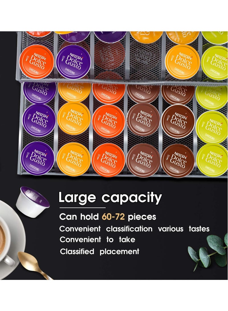 Double Layer Coffee Capsule Holder Drawer